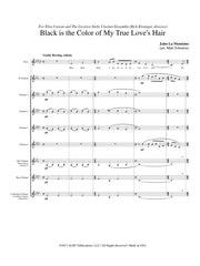 La Montaine (arr. Johnston) - Black is the Color of My True Love's Hair for Soprano and Clarinet Choir - CC197