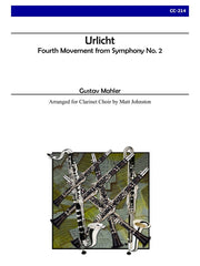 Mahler (arr. Johnston) - Urlicht from Symphony No. 2 for Clarinet Choir - CC214