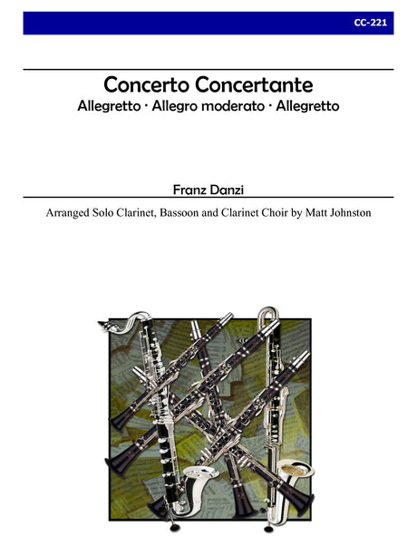 Danzi (arr. Johnston) - Concerto Concertante for Clarinet, Bassoon and Clarinet Choir - CC221