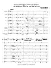 Rossini (arr. Johnston) - Introduction, Theme and Variations for Clarinet Choir - CC224