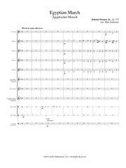 Strauss, Jr (arr. Johnston) - Egyptian March for Clarinet Choir - CC246