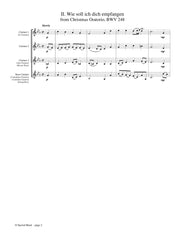 Bach (arr. Johnston) - O Sacred Head for Clarinet Choir - CC289