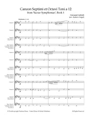 Gabrieli (arr. Seigel) - Canzon Septimi et Octavi Toni a 12 for Clarinet Choir - CC3681PM