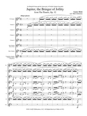Holst (arr. Johnston) - 'Jupiter' from The Planets for Clarinet Choir - CC117