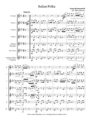 Rachmaninoff (arr. Johnston) - Italian Polka for Clarinet Choir - CC121