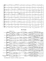 Mendelssohn (arr. Johnston) - Sonata No. 6 in D Minor for Clarinet Choir  - CC142