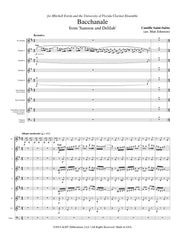 Saint-Saens (arr. Johnston) - Bacchanale from Samson and Delilah for Clarinet Choir - CC161