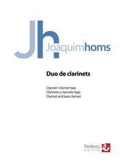 Homs - Duo de Clarinets for Clarinet and Bass Clarinet - CD3492PM