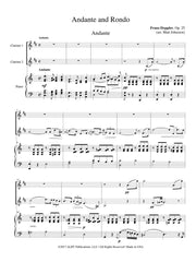 Doppler (arr. Johnston) - Andante and Rondo for Two Clarinets and Piano - CDP03