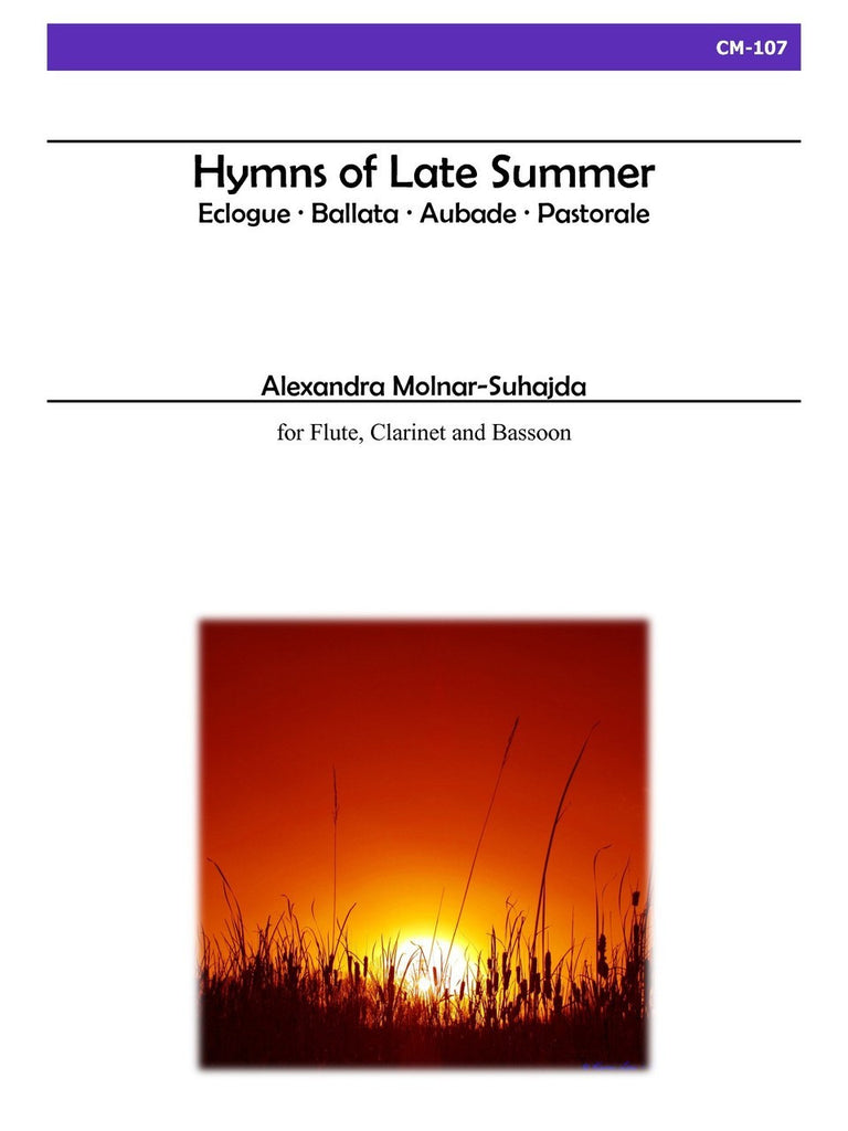 Molnar-Suhajda - Hymns of Late Summer for Flute, Clarinet and Bassoon - CM107