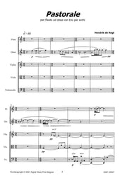de Regt - Pastorale for Flute, Oboe and String Trio - CM108047DMP