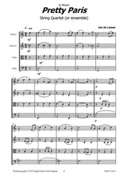 de Leeuw - Pretty Paris for String Quartet - CM113101DMP