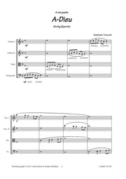 Troccoli - A-Dieu for String Quartet - CM151206UMMP