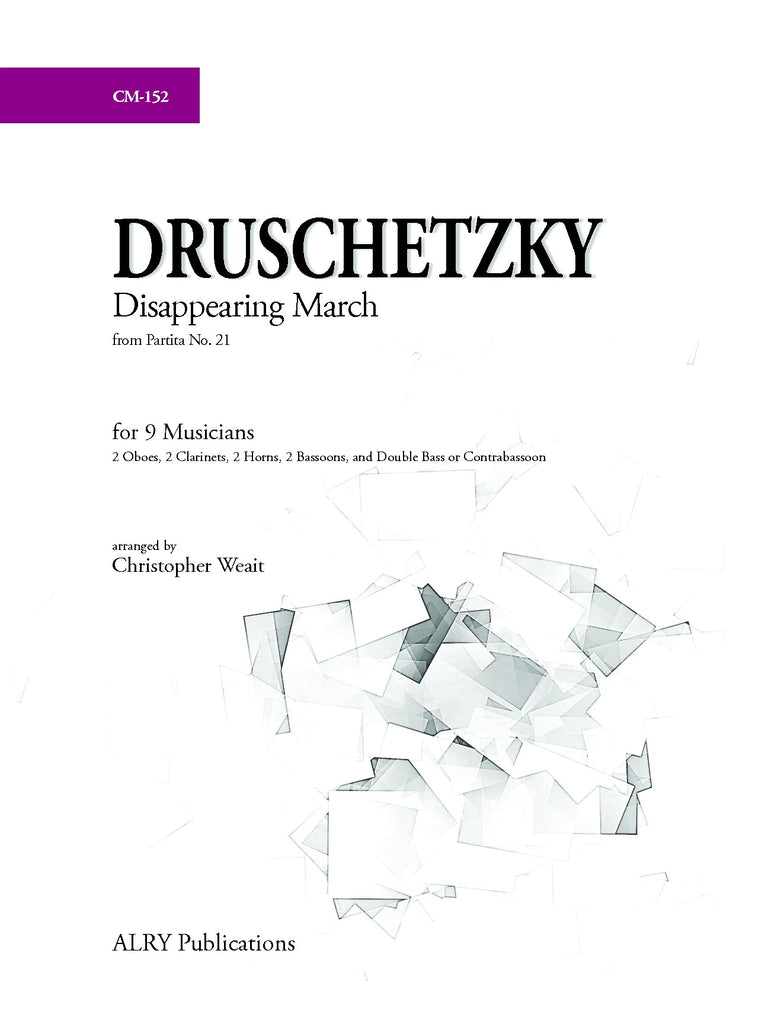 Druschetzky (arr. Weait) - Disappearing March from Partita No. 21 - CM152