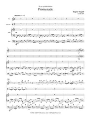 Magalif - Promenade for Flute, Piano, Bass and Drum Set - CM206