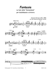 Bottesini (arr. Troccoli) - Fantasia Sonumbulla for Guitar and Double Bass - CM211208UMMP
