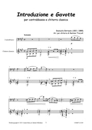 Bottesini (arr. Troccoli) - Introduzione e Gavotte for Guitar and Double Bass - CM211209UMMP