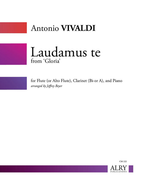 Vivaldi - Laudamus Te from Gloria Flute, Clarinet, and Piano - CM222