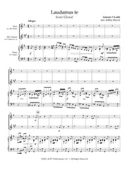 Vivaldi - Laudamus Te from Gloria Flute, Clarinet, and Piano - CM222
