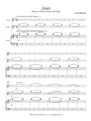 Kahkonen - Quiet for Flute, Violin, and Piano - CM227