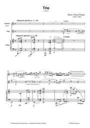 Pelegri - Trio for Clarinet, Violin and Piano - CM3146PM