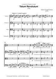 Carvajal-Gomez - Totum Revolutum for String Quartet - CM3293PM