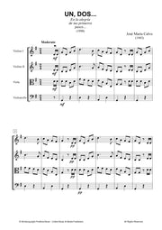 Calvo - Un, Dos... for String Quartet - CM3349PM
