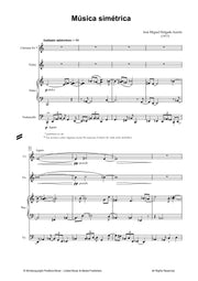 Delgado Azorin - Musica Simetrica for Violin, Clarinet, Piano and Cello - CM3432PM
