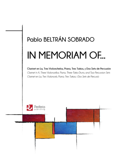 Beltran Sobrado - In Memoriam Of... for Chamber Ensemble - CM3527PM