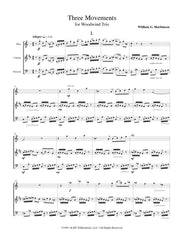 Harbinson - Three Movements for Oboe, Clarinet and Bassoon - CM50