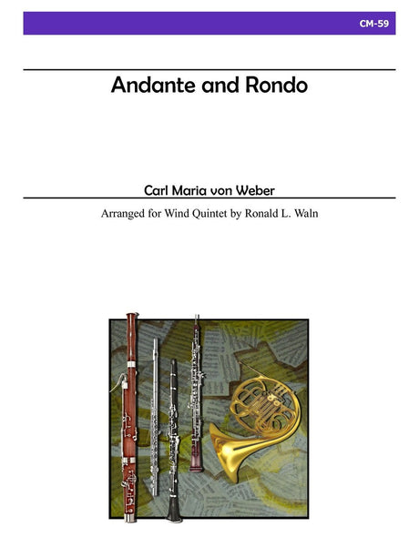 Weber - Andante and Rondo for Wind Quintet - CM59