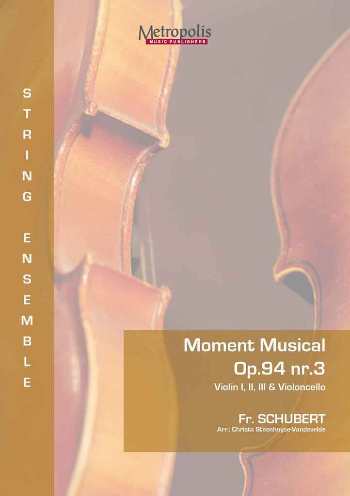 Schubert - Moment Musical Op. 94, Nr. 3 for 3 Violins and Cello - CM7125EM