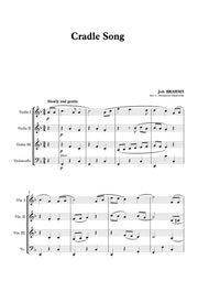 Brahms - Cradle Song for 3 Violins and Cello - CM7126EM