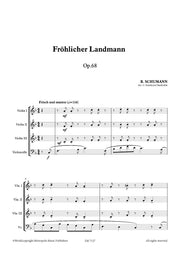Schumann - Froehlicher Landmann for 3 Violins and Cello - CM7127EM