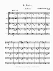 Capodaglio - Six Timbres for Wind Quintet - CM95