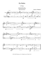 Whiteman - Six Haiku for Alto Flute and Marimba - CM43