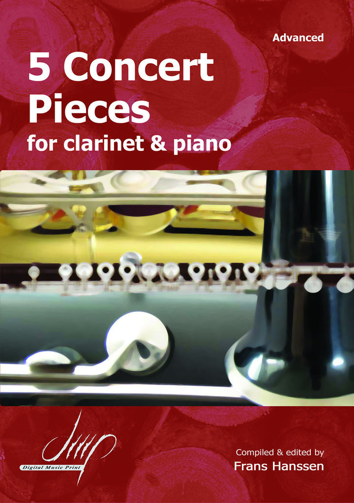 5 Concert Pieces for Clarinet and Piano - CP10608DMP