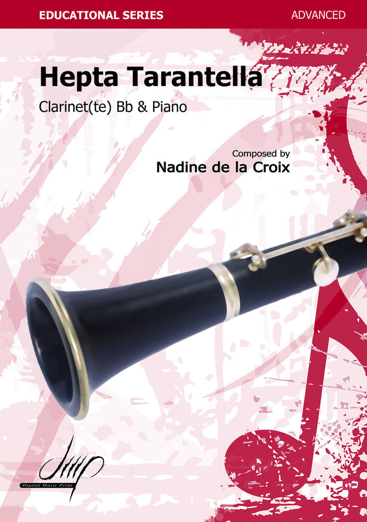 de la Croix - Hepta Tarantella for Clarinet and Piano - CP110096DMP