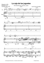 Gonzalez - La caja de los juguetes for Clarinet and Piano - CP3358PM