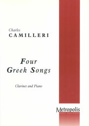 Camilleri - Four Greek Songs (Clarinet and Piano) - CP6038EM