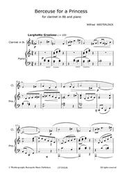 Westerlinck - Berceuse for a Princess for Clarinet and Piano - CP7292EM