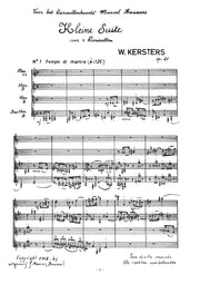 Kersters - Kleine Suite for Clarinet Quartet - CQ0559EJM