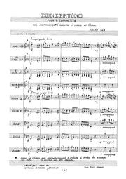 Cox - Concertino for Clarinet Quartet and String Orchestra - CQ0751EJM