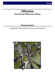 Dubois (arr. Johnston) - Offertoire for Clarinet Quintet - CQ108