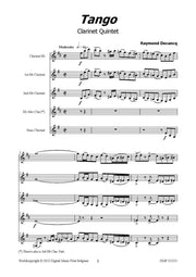 Decancq - Tango (Clarinet Quintet) - CQ112111DMP