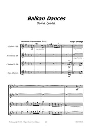 Deronge - Balkan Dances for Clarinet Quartet - CQ118112DMP
