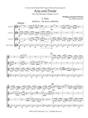 Mozart (arr. Johnston) - Aria and Finale for Clarinet Quartet - CQ32