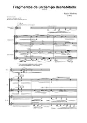 Blardony - Fragmentos de un tiempo deshabitado for Solo Clarinet and Clarinet Quartet - CQ3621PM