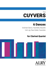 Cuyvers - 6 Dances for Clarinet Quartet - CQ36