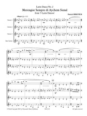 Hiketick - Latin Dance No. 2, Merengue (Clarinet Quartet) - CQ6110EM